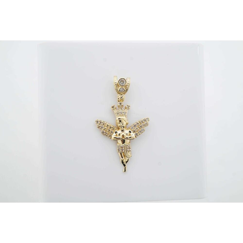 Estate Sale Vintage Yellow Gold CZ Pendant 14k 3.50g Fine Jewelry